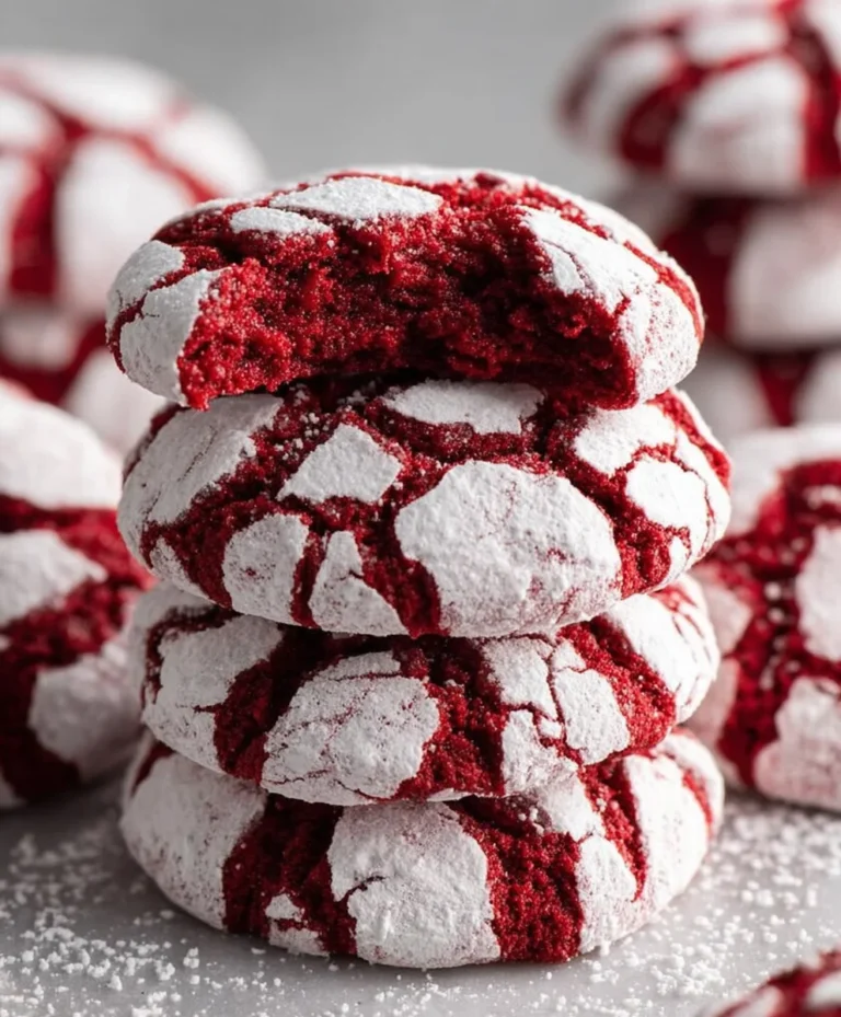 Easy Red Velvet Crinkle Cookies-Festive & Delicious