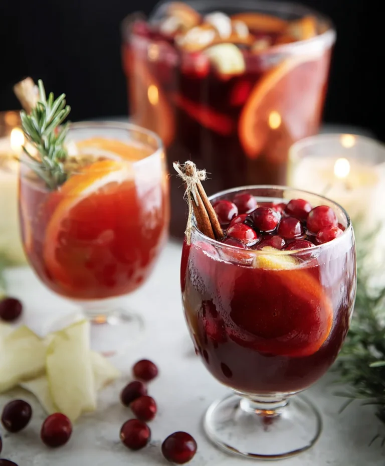Festive Red Winter Non-Non-Non-Alcoholic Alternativeic Sangria Recipe
