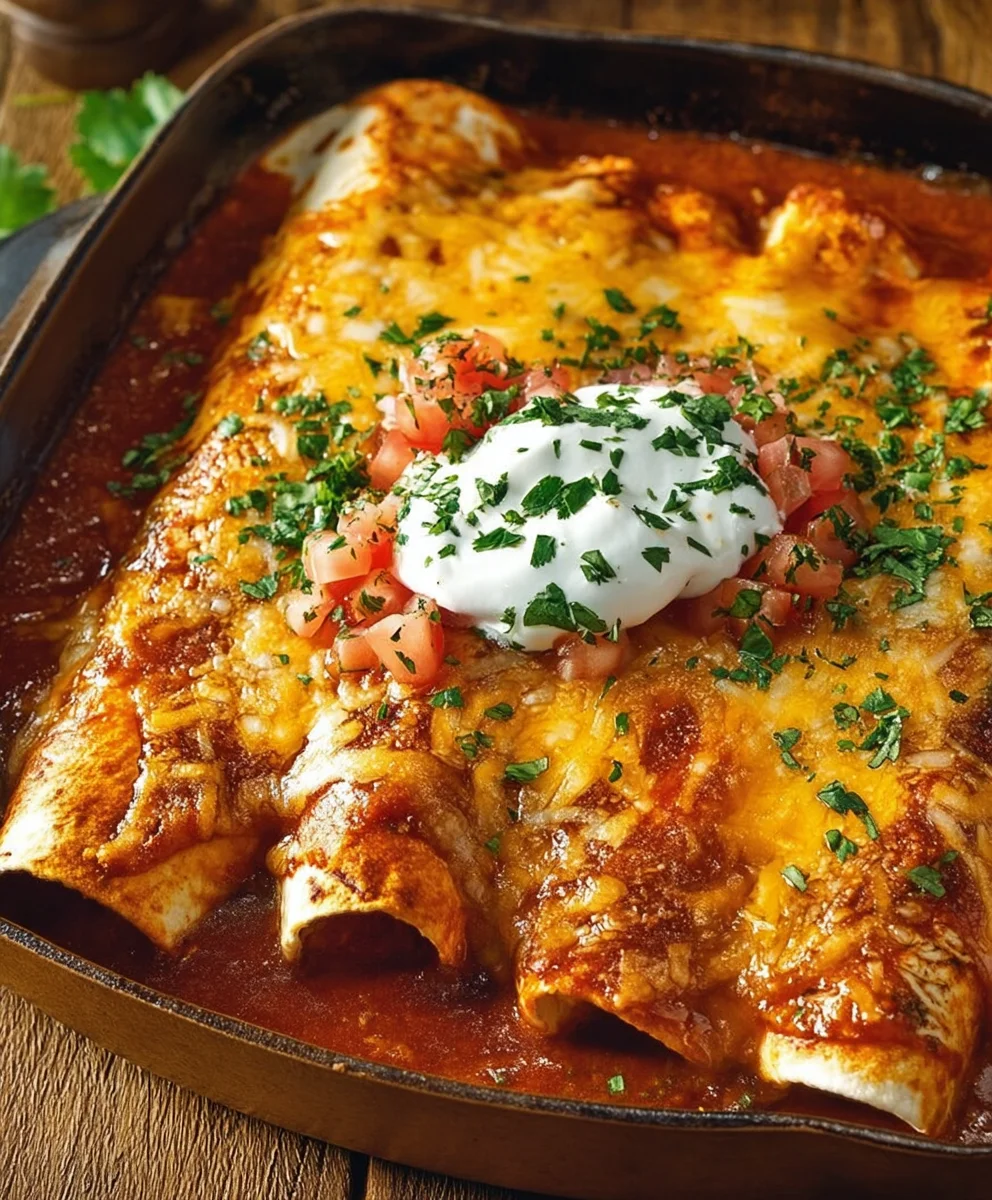 Easy Delicious Chicken Enchiladas Recipe