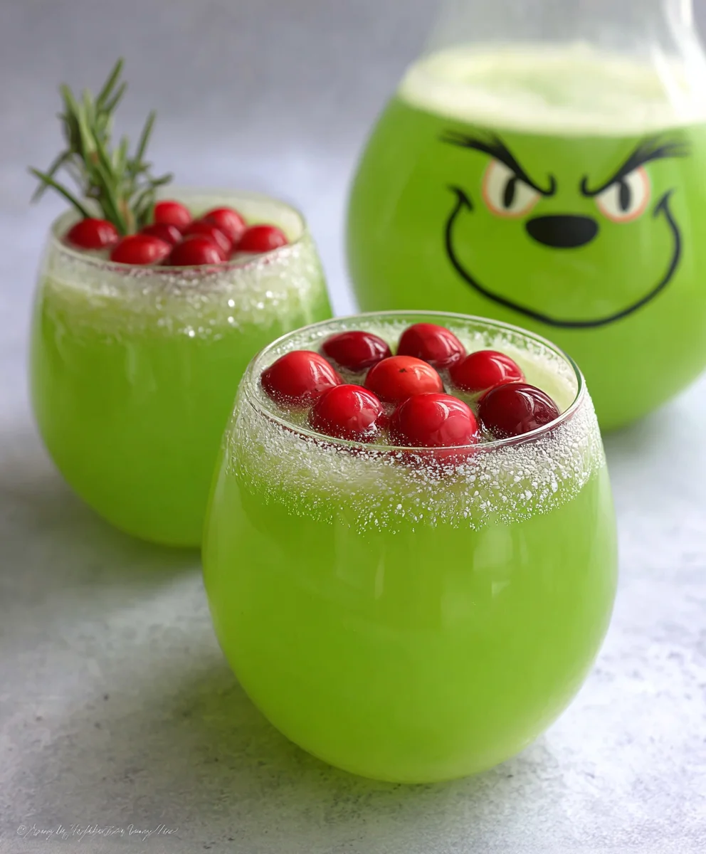 Easy Grinch Punch Recipe - Festive Non-Non-Non-Alcoholic Alternativeic Drink