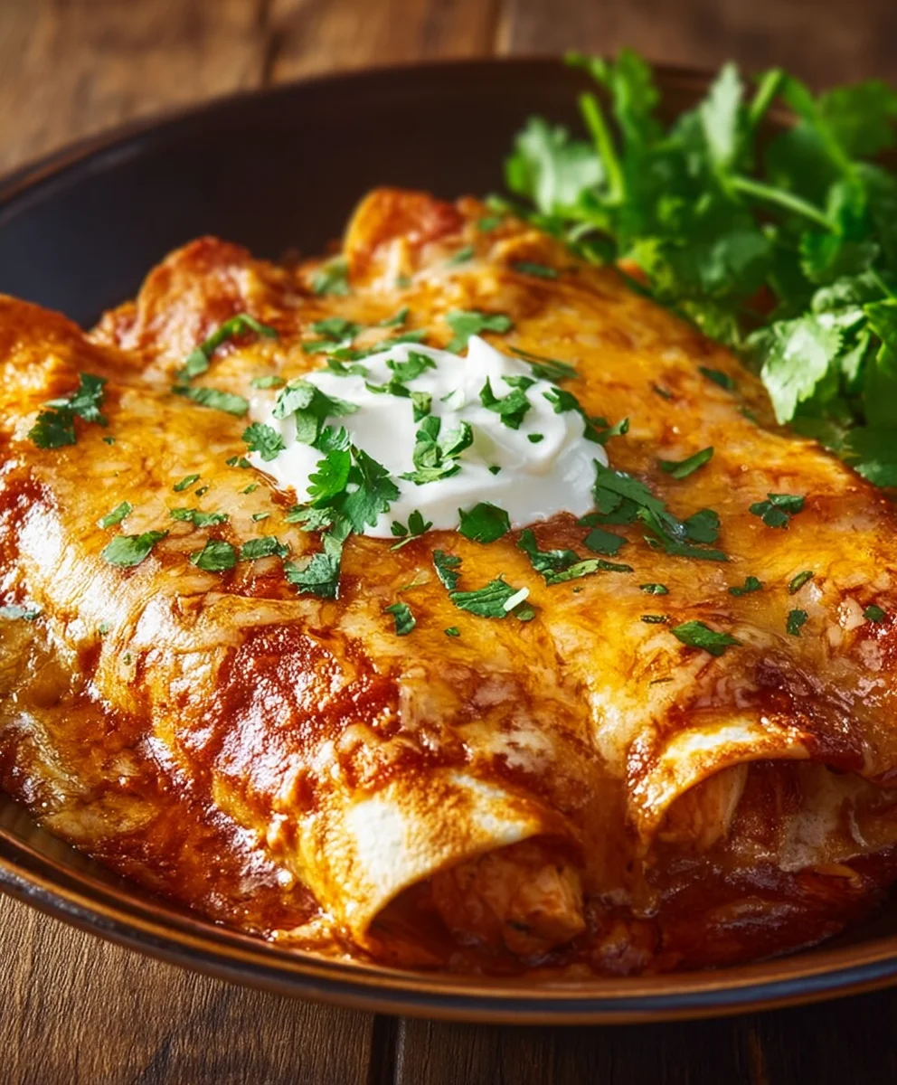 Easy Delicious Chicken Enchiladas Recipe