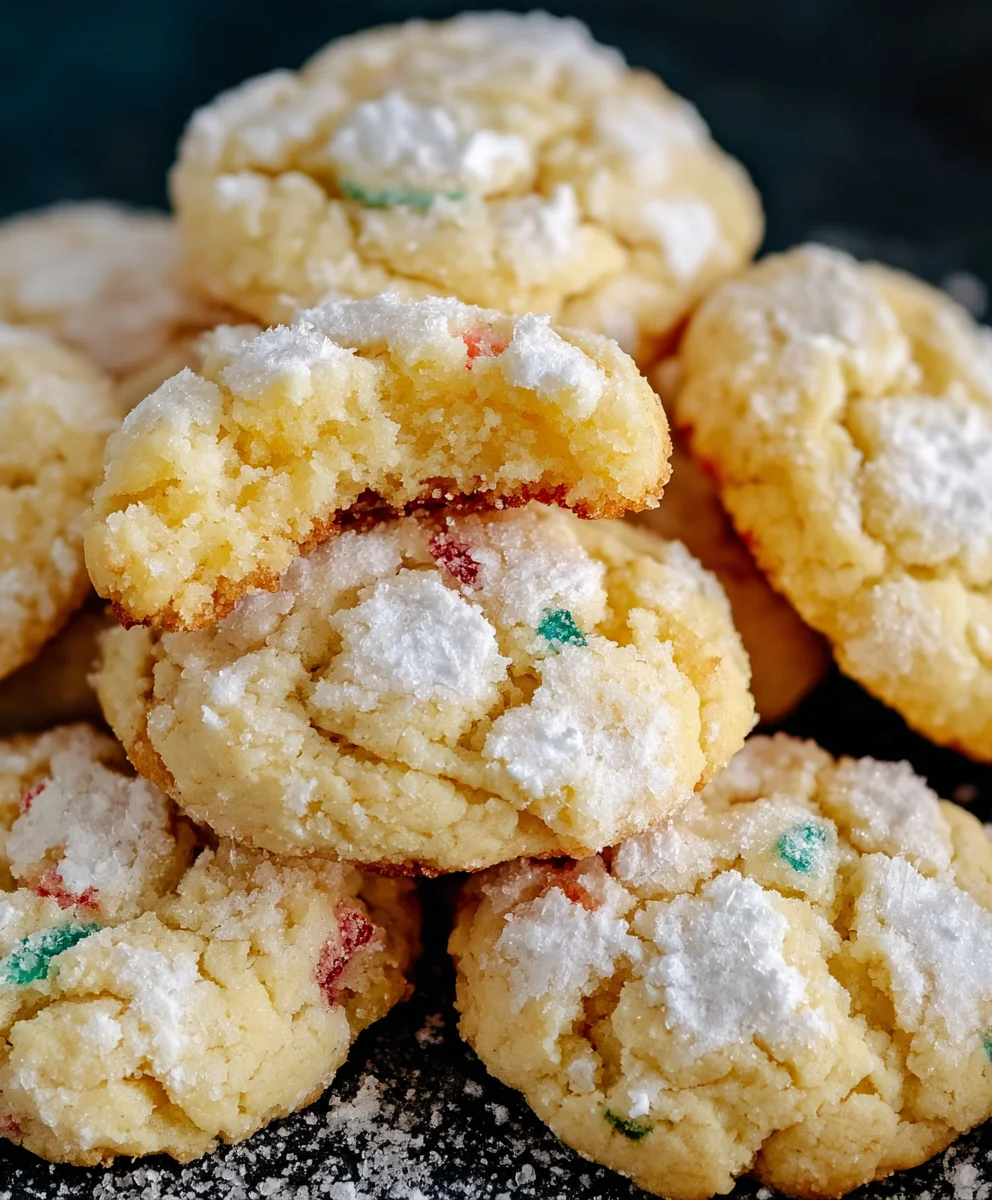 Christmas Gooey Butter Cookies - Easy Festive Treat