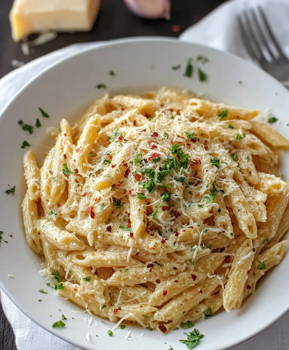 Creamy Garlic Pasta Recipe-Quick Minute Meal