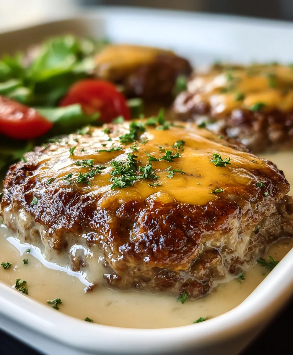 Amish Beef Beef Hamburger Steak Bake- Hearty & Delicious