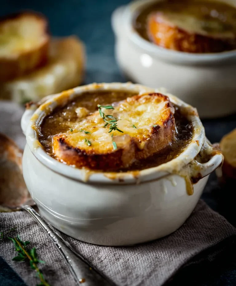 Classic French Onion Soup Recipe- Beefy & Delicious
