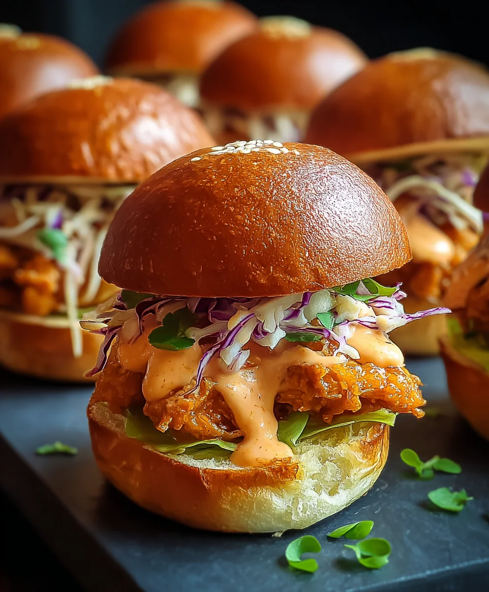 Easy Bang Bang Chicken Sliders - Quick & Delicious