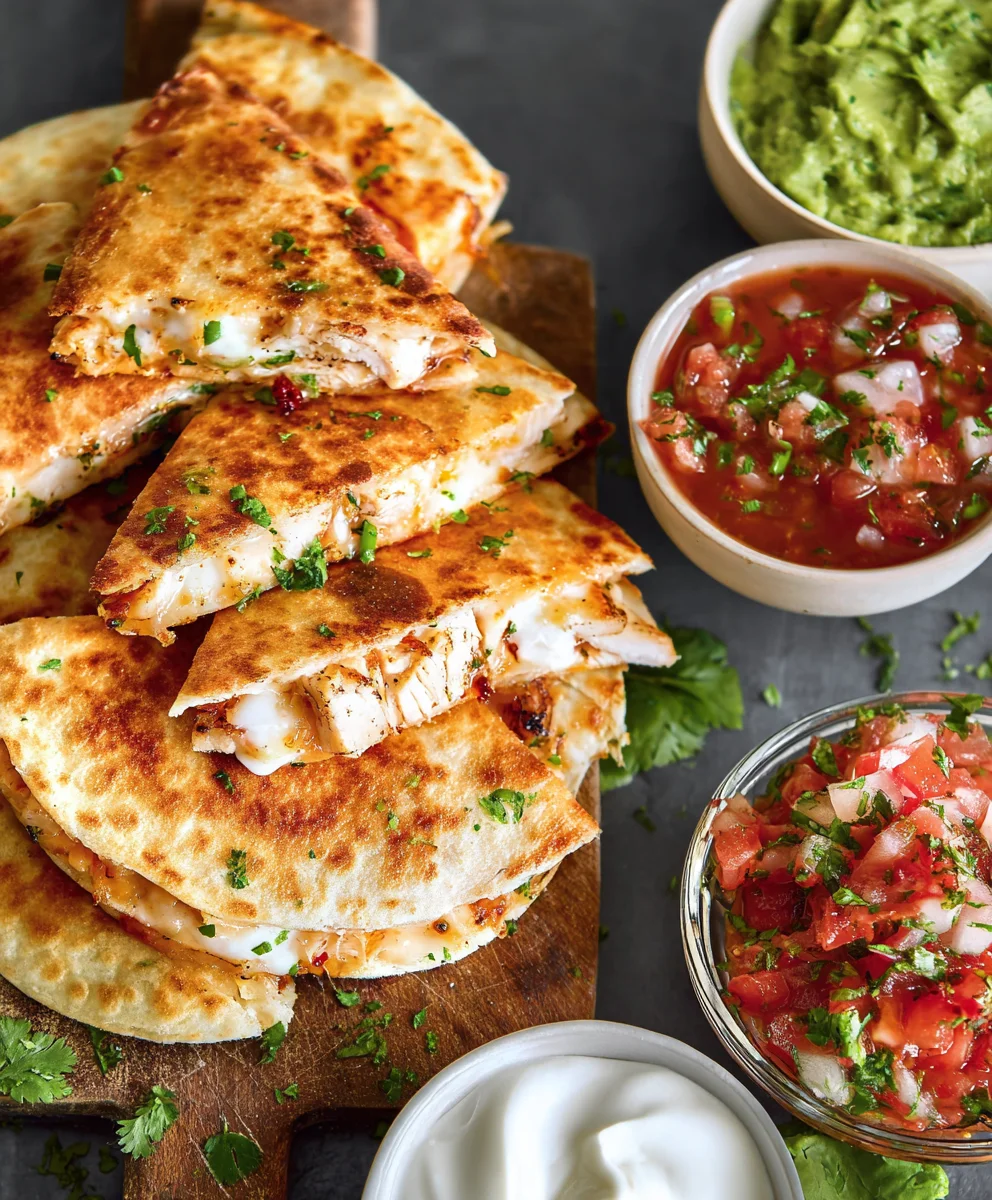 Easy Mini Chicken Quesadillas Recipe-Quick & Delicious