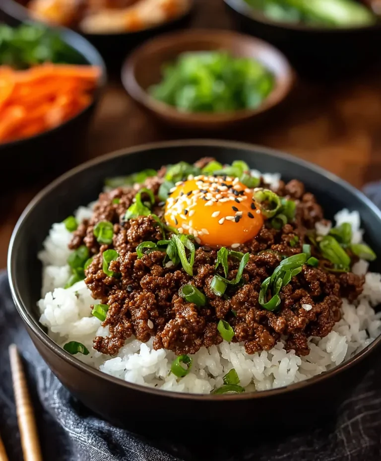 Easy Korean Ground Beef Bowl Quick Meal