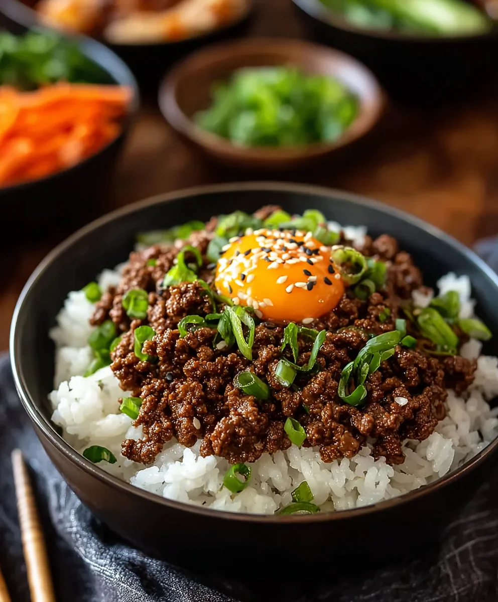 Easy Korean Ground Beef Bowl Quick Meal