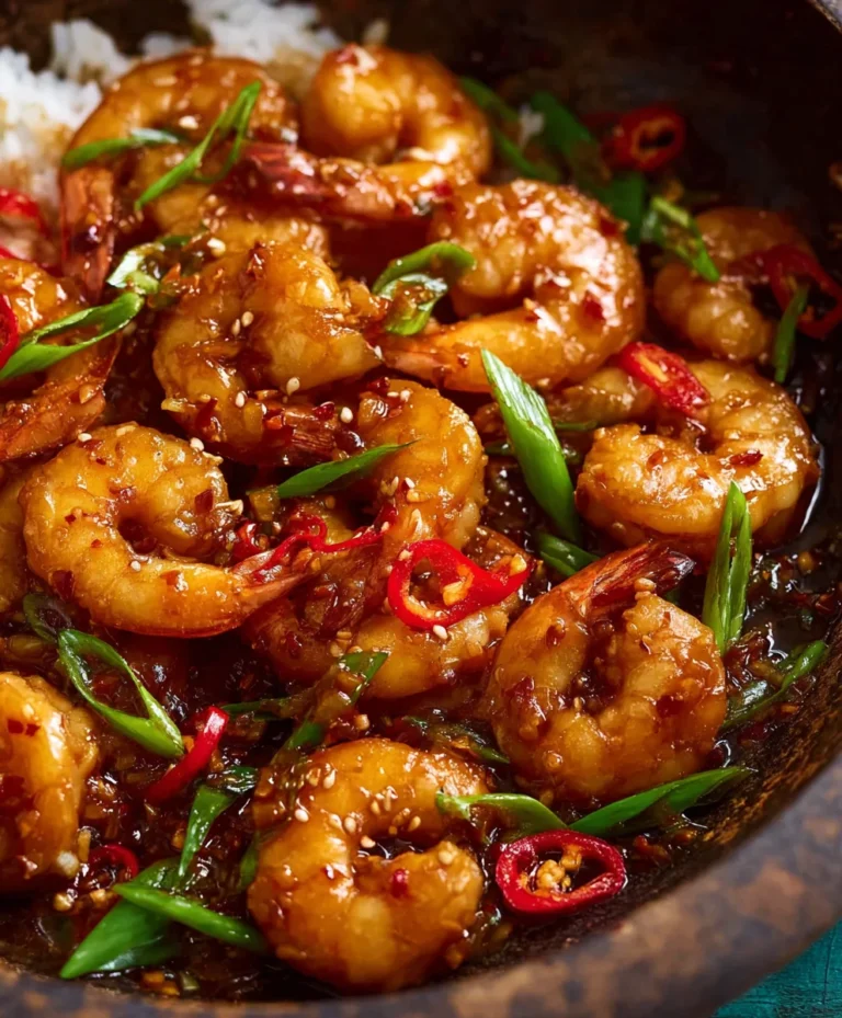Spicy Asian Chilli Garlic Prawns-Easy Recipe