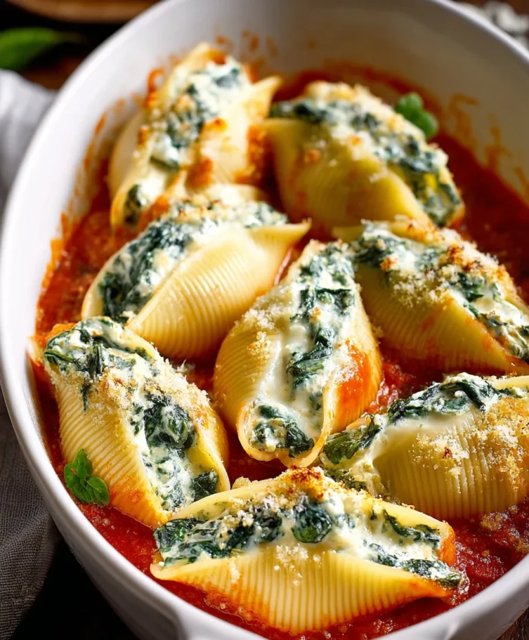 Spinach Ricotta Stuffed Shells – Easy Comfort Food