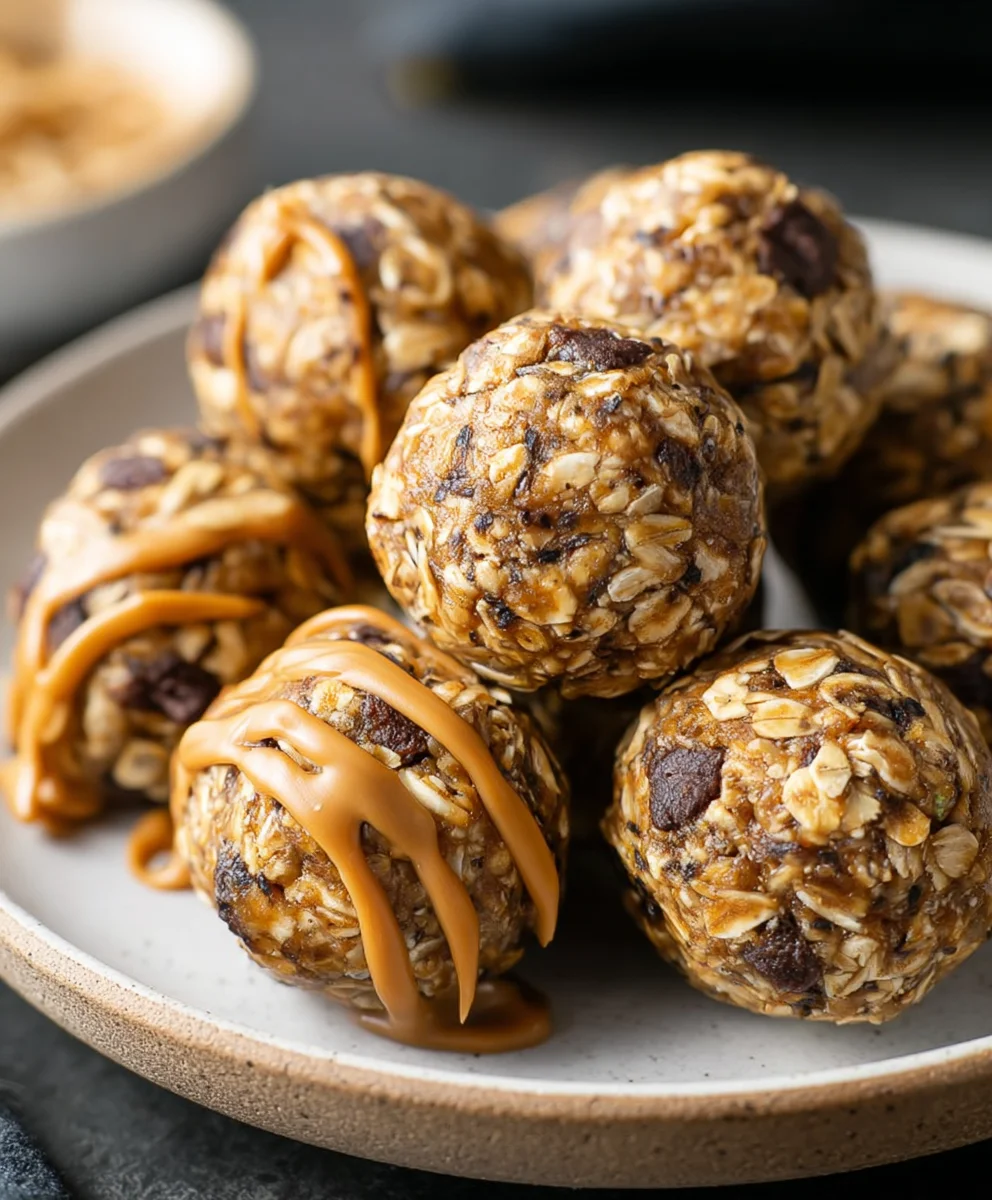 Easy Peanut Butter Energy Balls-No-Bake Treat