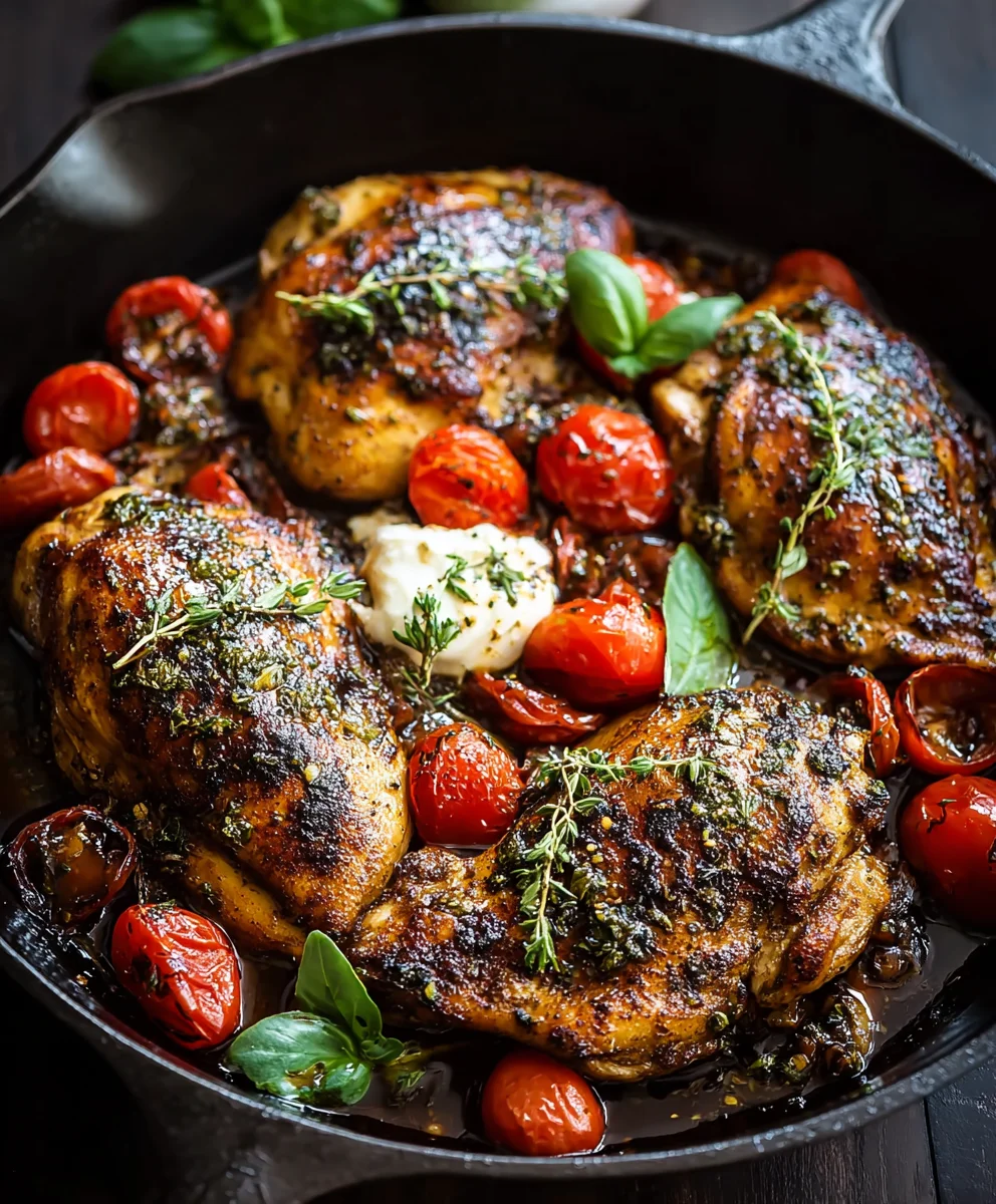 Easy One Pan Balsamic Chicken Recipe