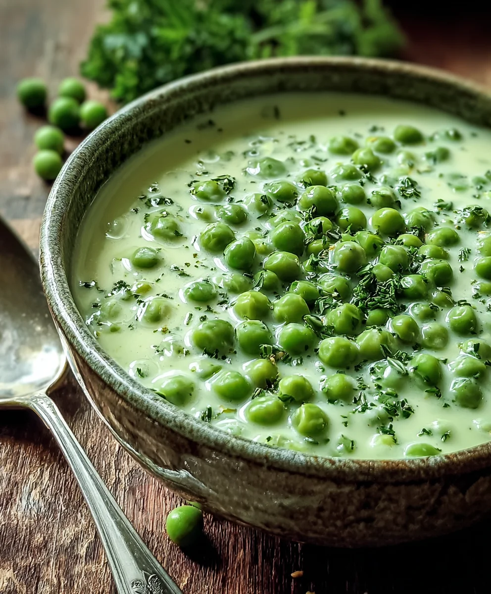 Creamy Sweet Peas - Delicious Side Dish Perfection