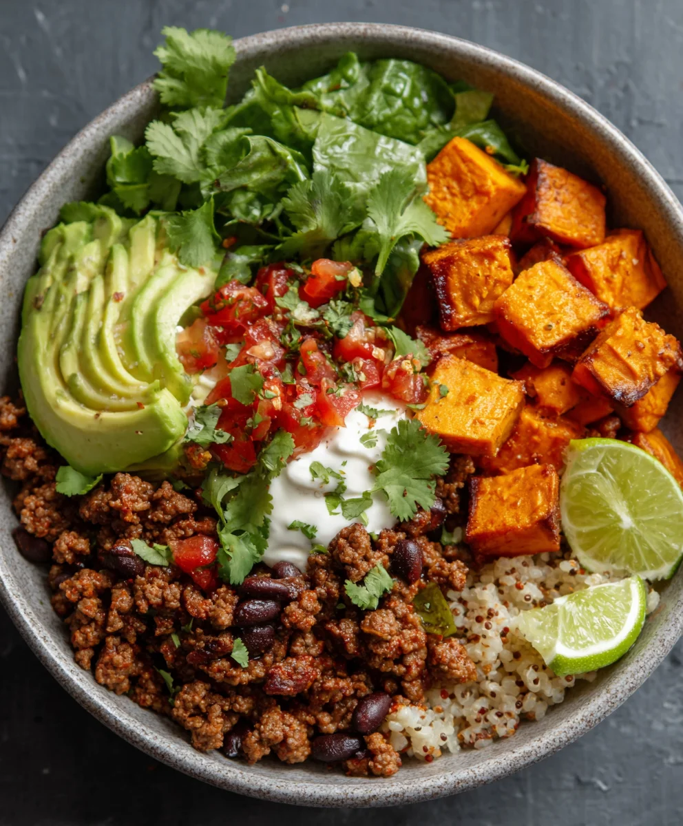 Easy Sweet Potato Taco Bowl Recipe- Healthy & Flavorful