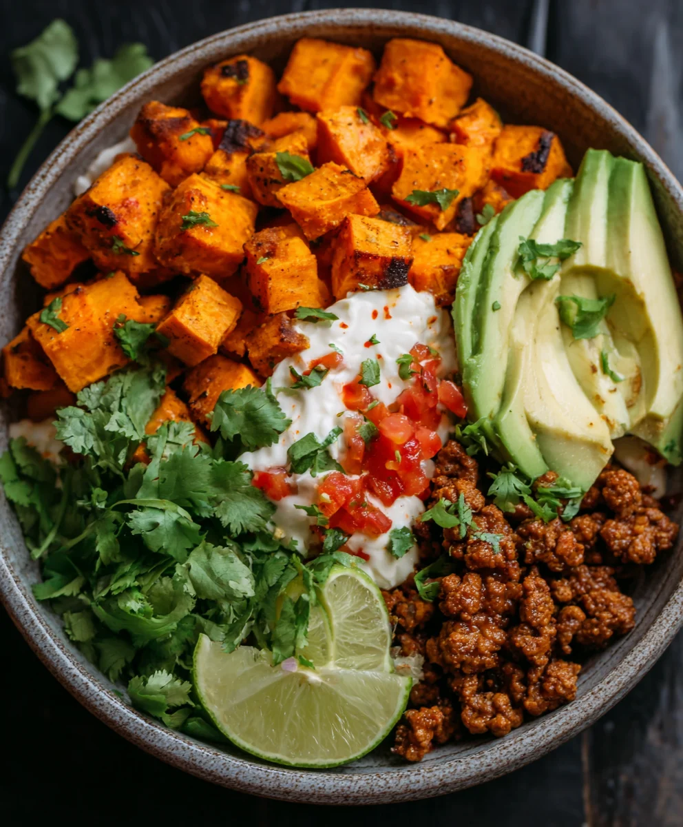 Easy Sweet Potato Taco Bowl Recipe- Healthy & Flavorful