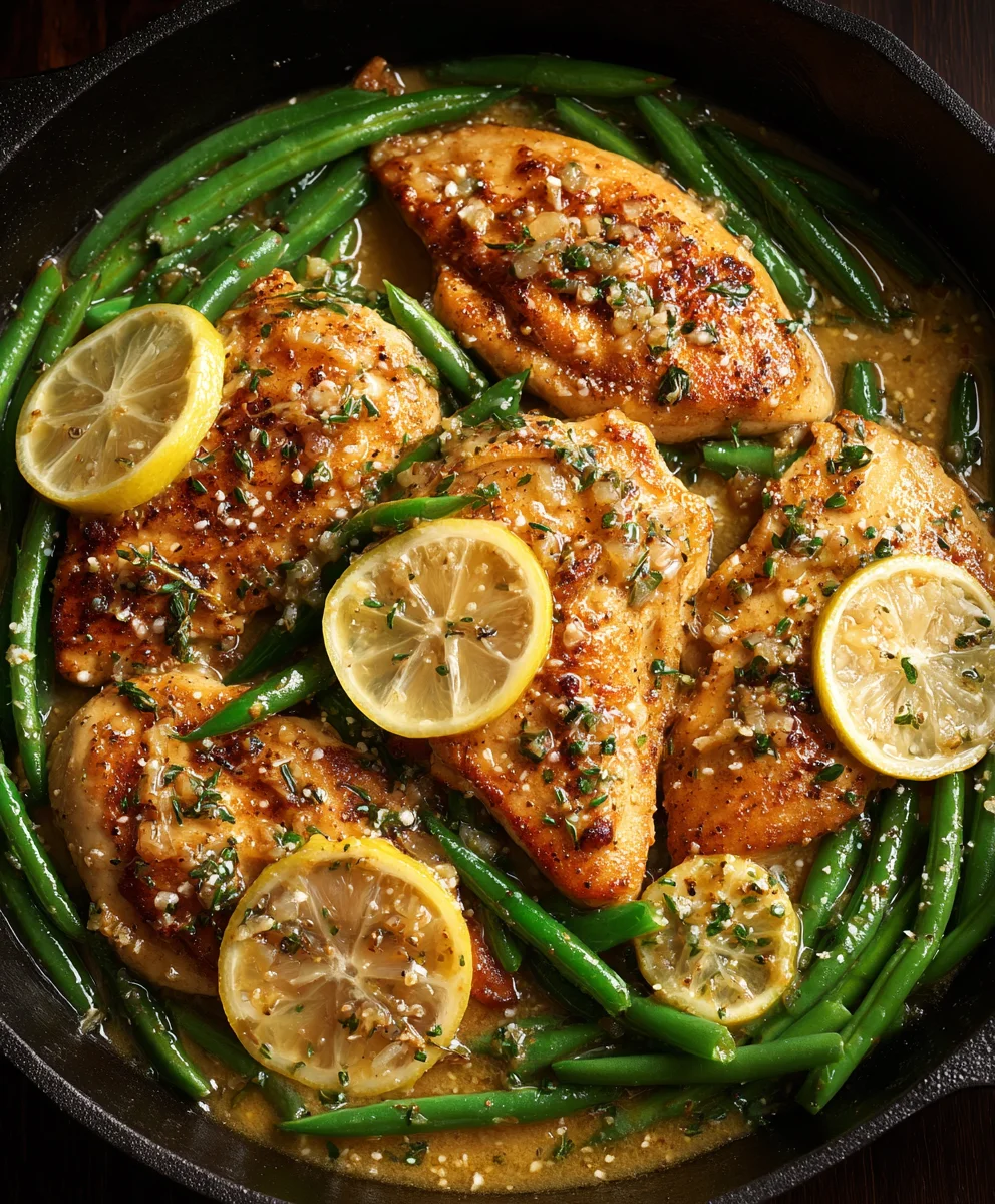 Easy Lemon Garlic Butter Beef Skillet - Chicken & Beans