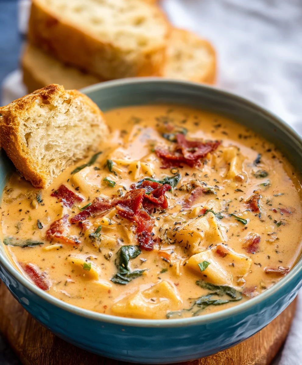 Creamy Tuscan Chicken Soup-Marry Me Comfort