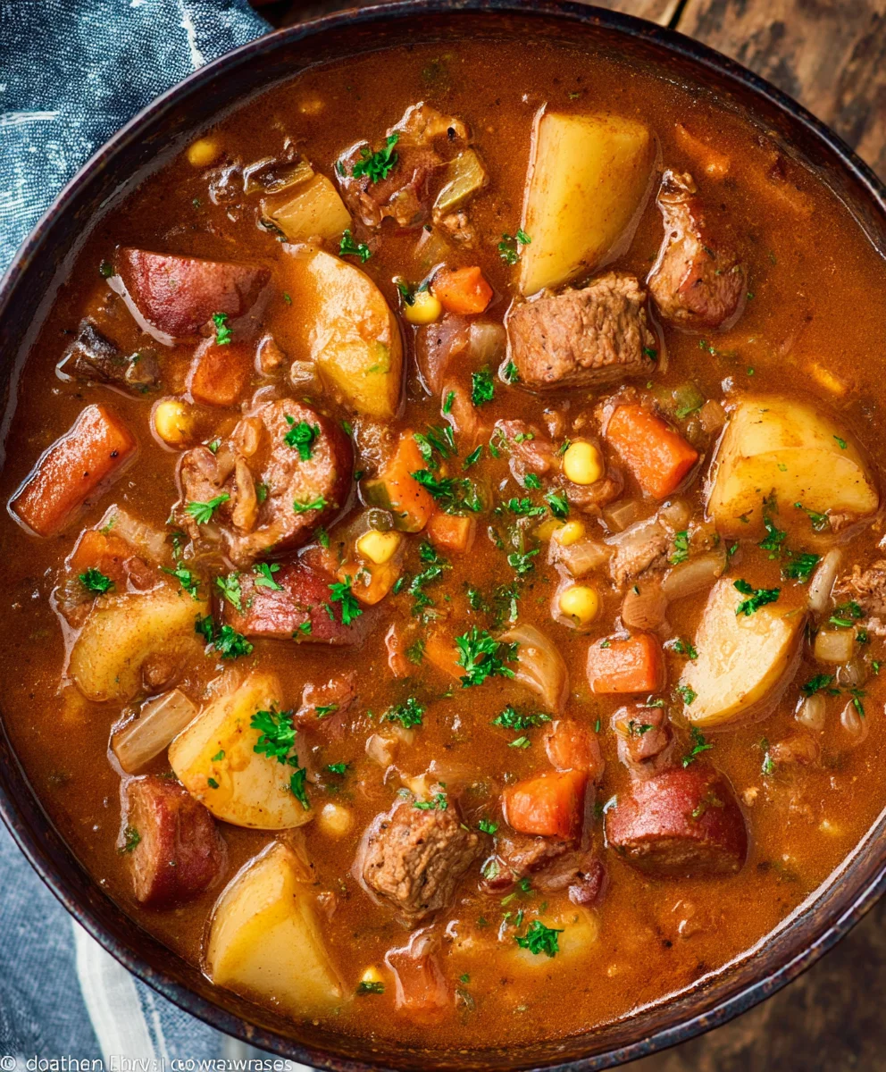 Hearty Beef Cowboy Stew Recipe-Easy Comfort Food