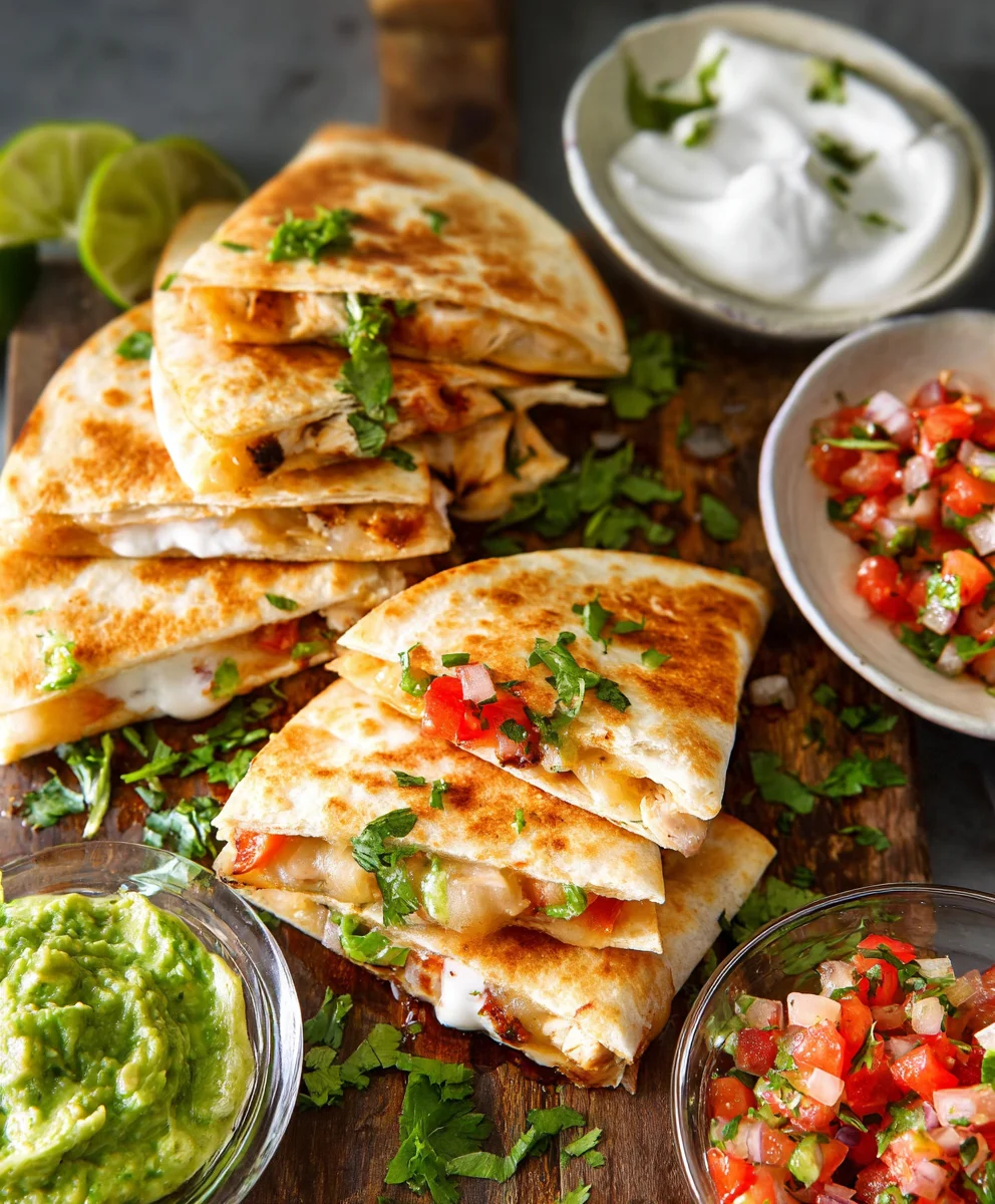 Easy Mini Chicken Quesadillas Recipe-Quick & Delicious
