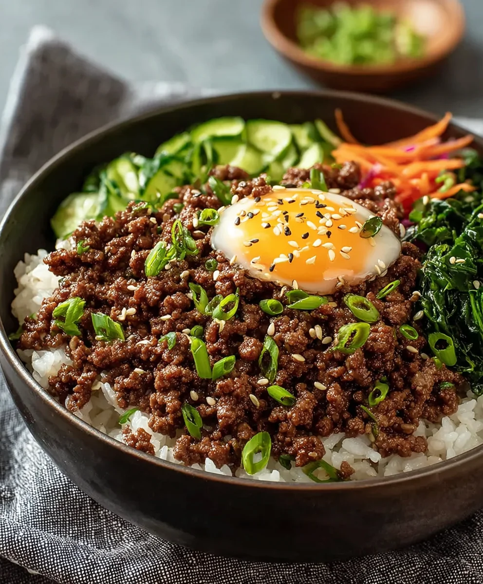Easy Korean Ground Beef Bowl Quick Meal