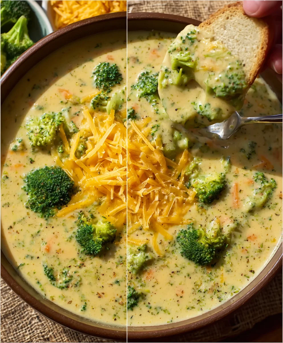 Quick Broccoli Cheddar Soup Easy Recipe