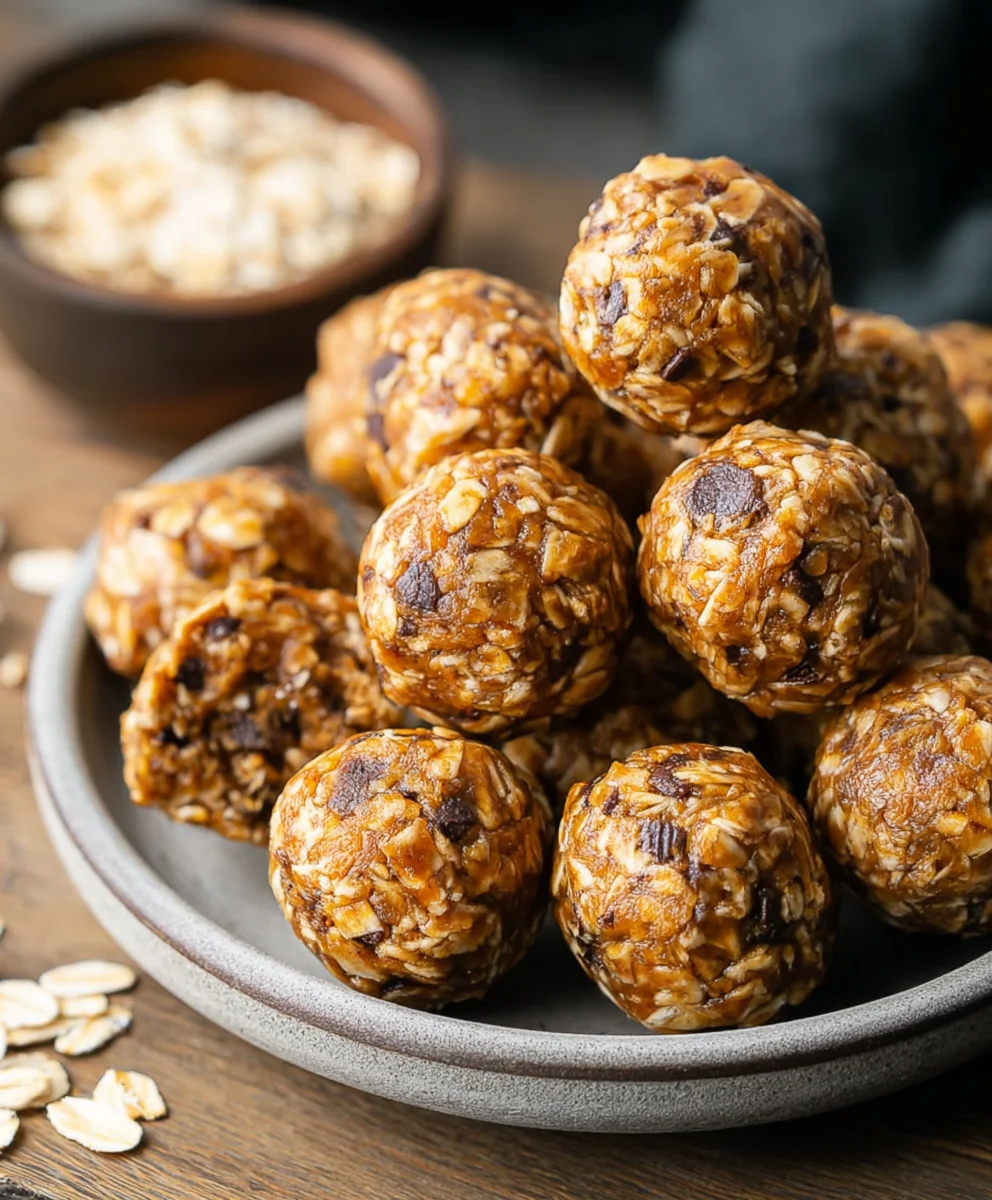 Easy Peanut Butter Energy Balls-No-Bake Treat