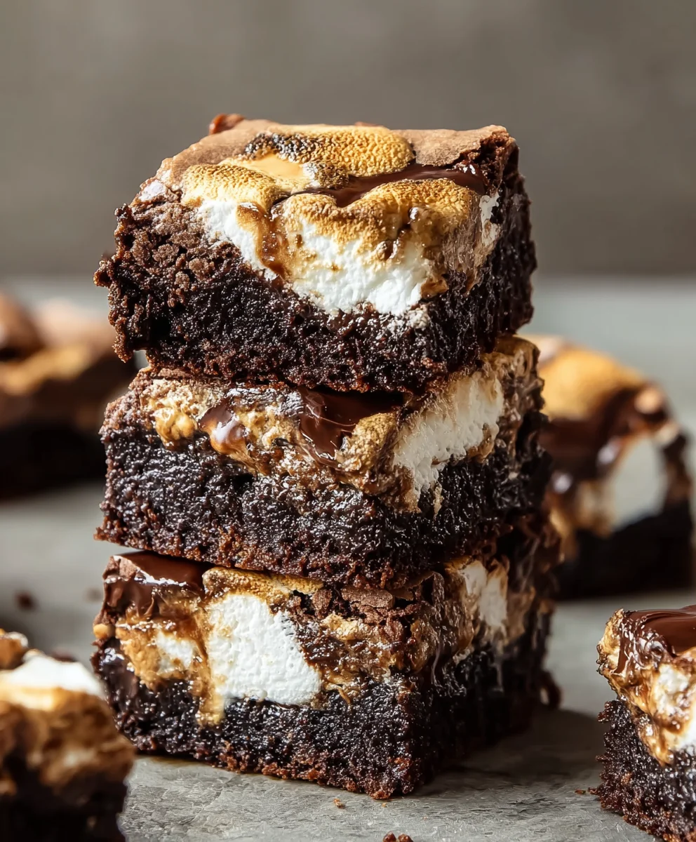 Decadent Smores Brownies Recipe-Chewy Gooey Bliss