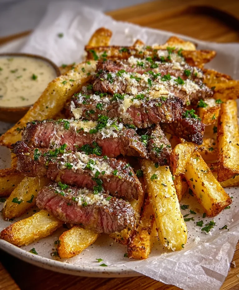 Garlic Parmesan Beef Fries-Easy Steak Night Side