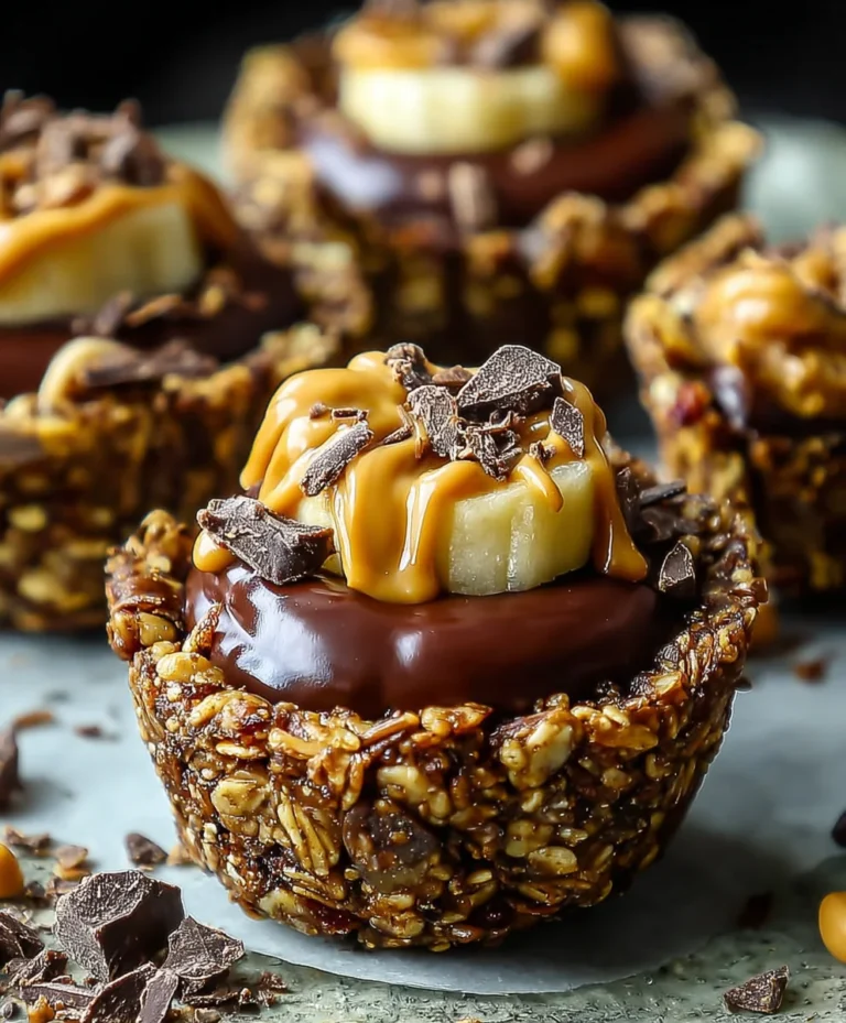 Chocolate Peanut Butter Granola Cups-Easy Recipe