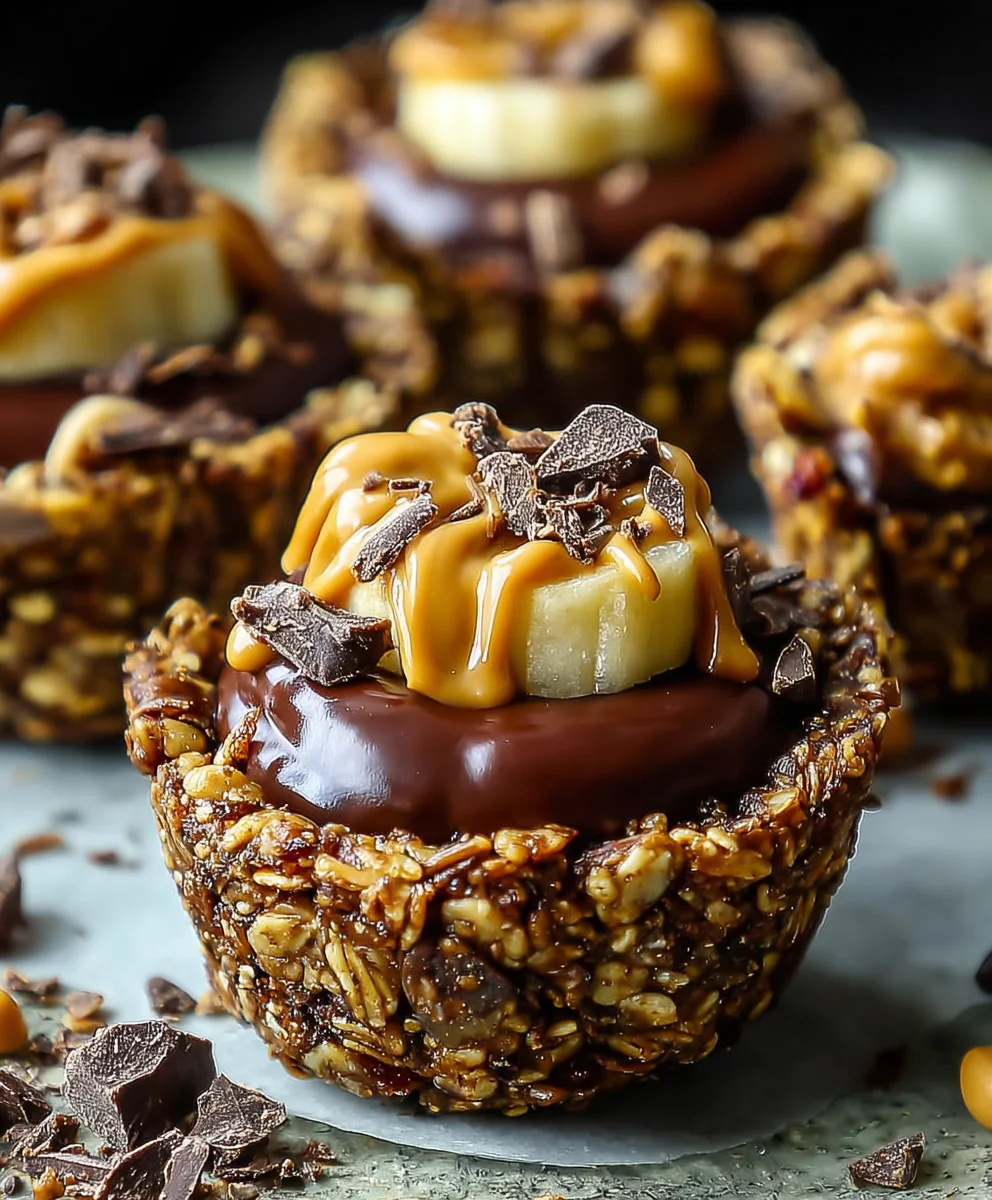 Chocolate Peanut Butter Granola Cups-Easy Recipe