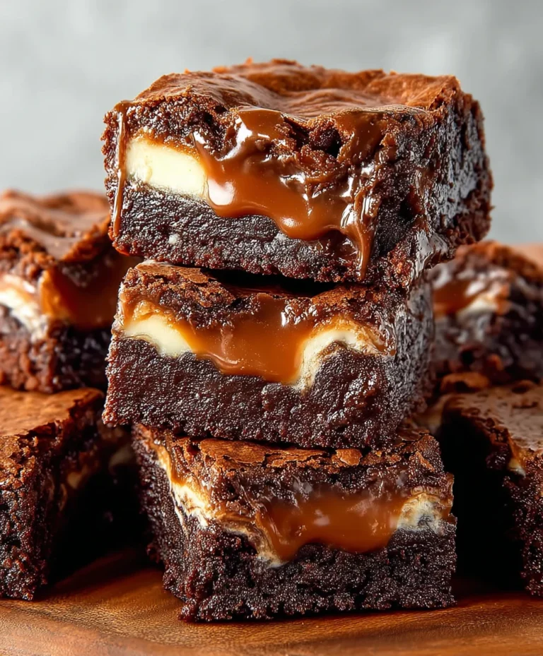 Caramel Cheesecake Nutella Brownies Recipe