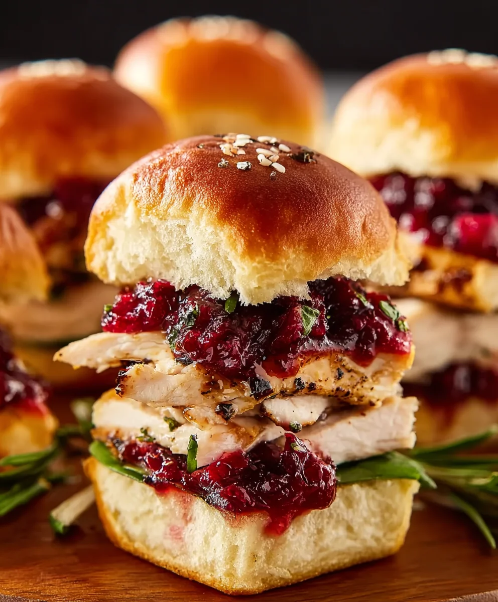 Cranberry Turkey Sliders - Easy & Delicious Appetizer