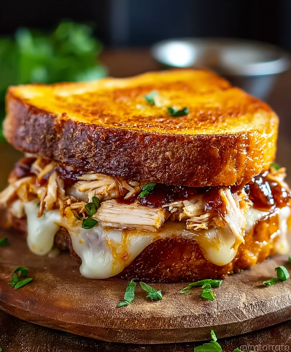 BBQ Chicken Grilled Cheese Recipe-Ultimate Comfort Food