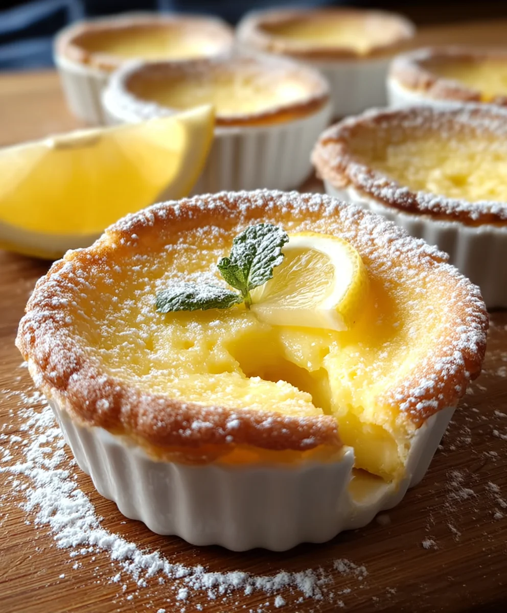 Baby Lemon Impossible Pies- Delicious & Easy Dessert