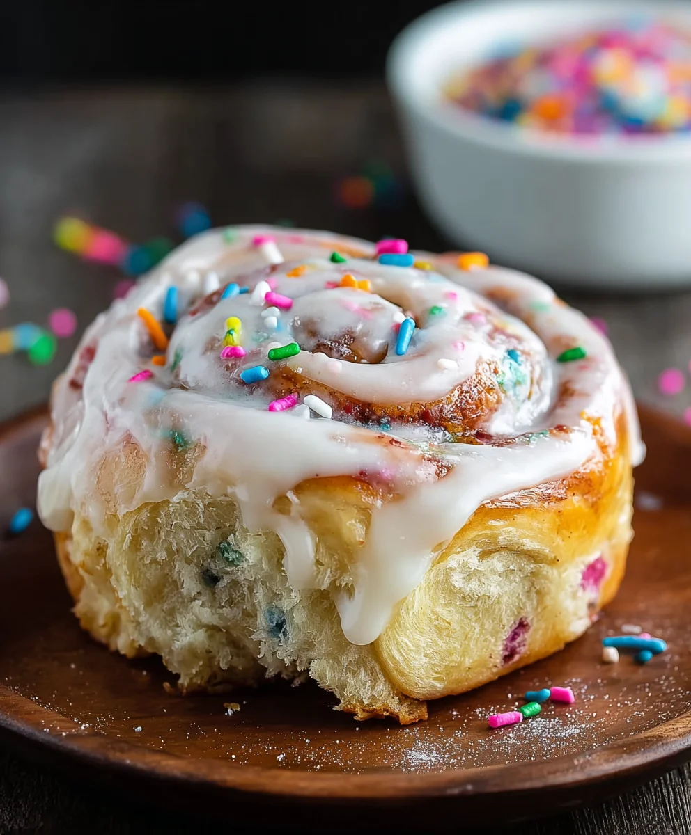 Funfetti Cinnamon Rolls-Sweet Homemade Treat