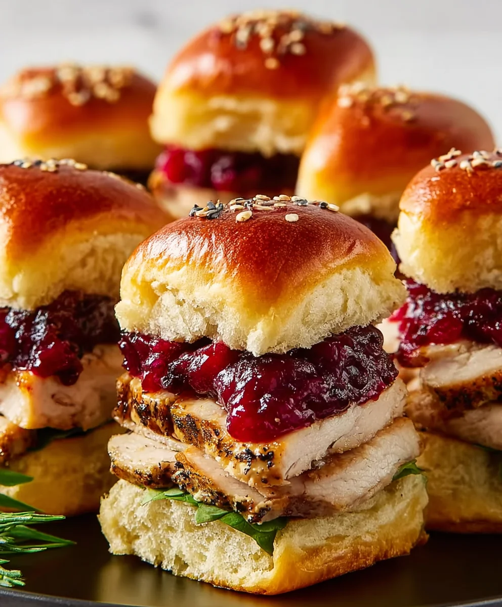 Cranberry Turkey Sliders - Easy & Delicious Appetizer