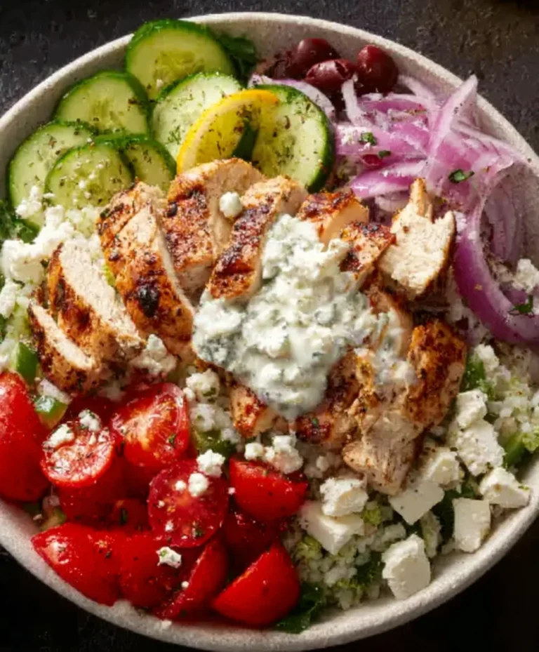 Easy Greek Chicken Bowls – Fresh & Flavorful Recipe