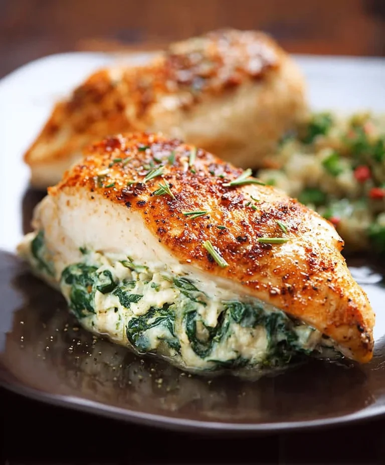 Easy Spinach Stuffed Chicken Breasts Recipe