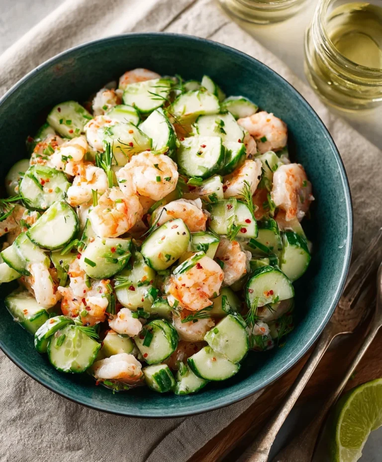 Fresh Cucumber Shrimp Salad – Easy & Delicious