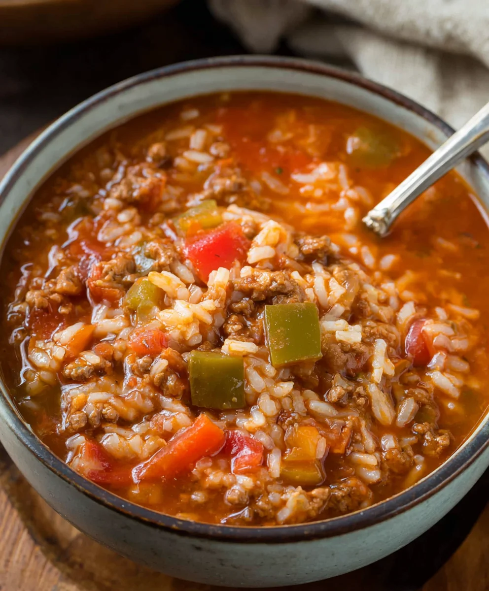 Easy Stuffed Pepper Soup Recipe-Hearty & Delicious
