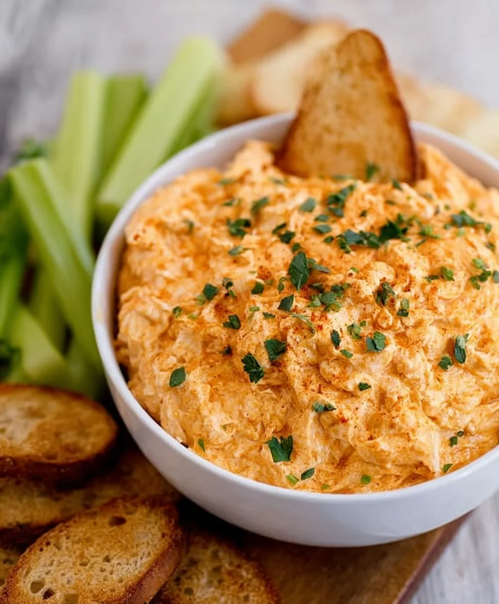 Easy Crockpot Buffalo Chicken Dip-Game Day Favorite