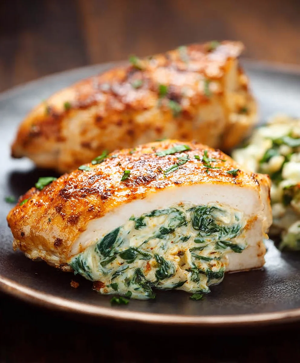 Easy Spinach Stuffed Chicken Breasts Recipe