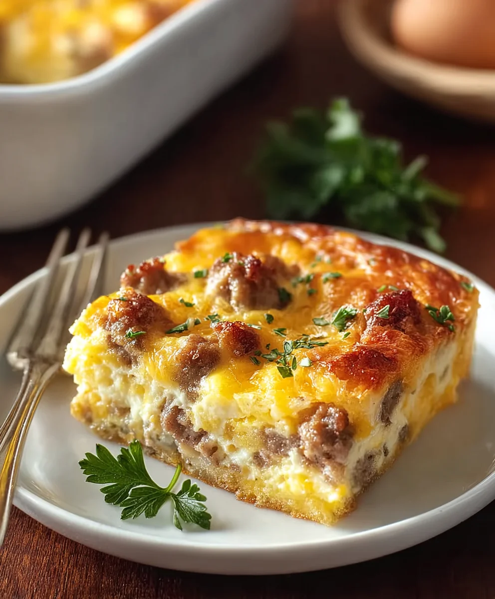 Easy Beef and Egg Casserole-Quick Breakfast Meal