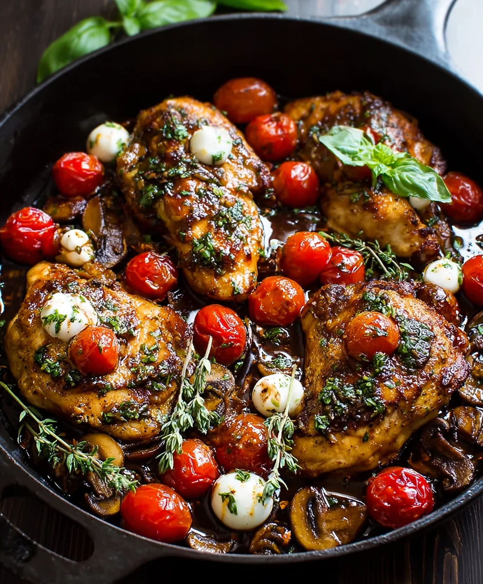 Easy One Pan Balsamic Chicken Recipe