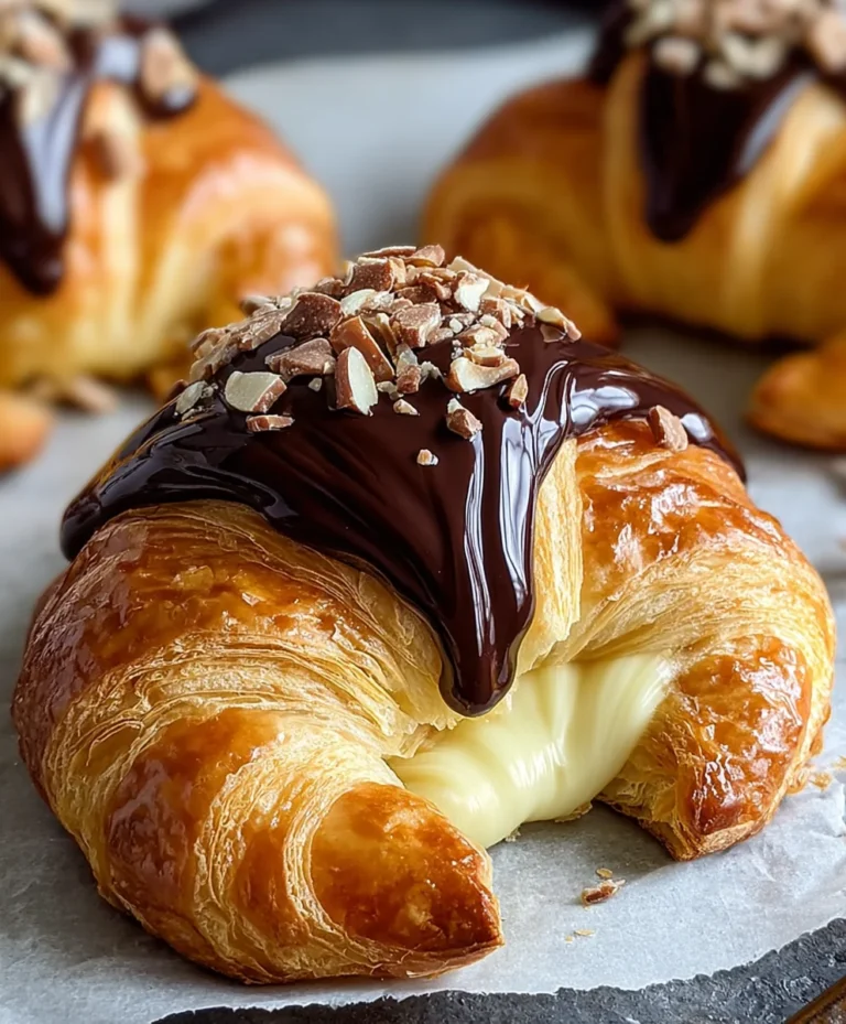 Boston Cream Pie Croissants-Decadent Pastry Delight