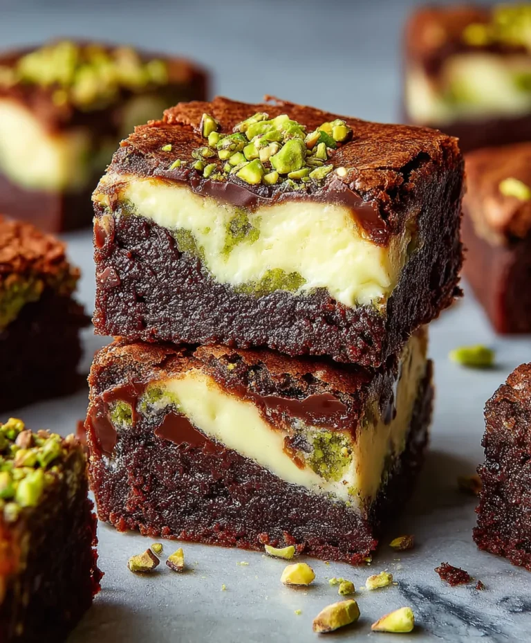 Pistachio Cheesecake Brownies-Irresistible Creamy Treat