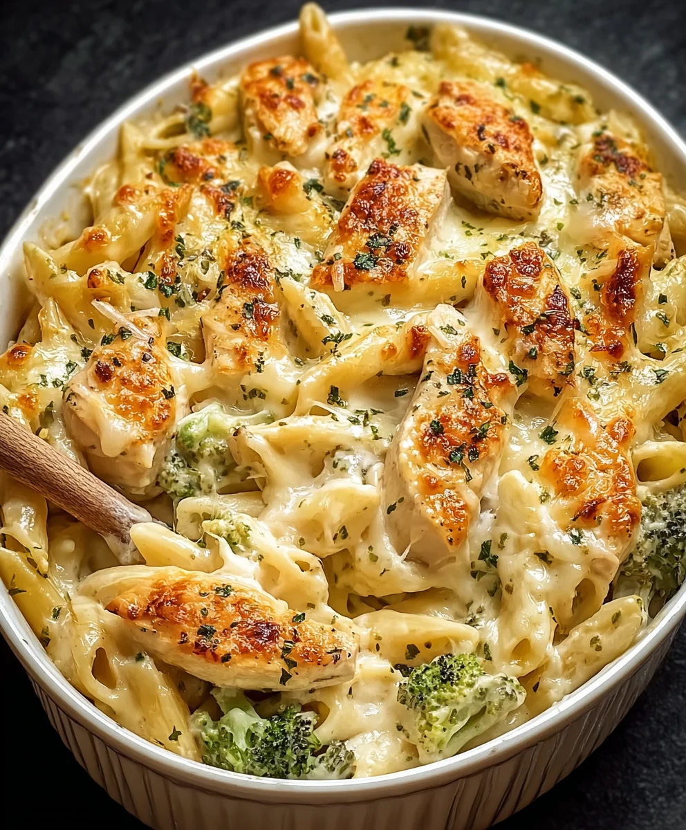 Easy Baked Chicken Alfredo- Creamy Comfort Dinner