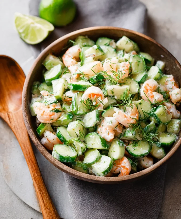 Refreshing Cucumber Shrimp Salad- Easy & Delicious
