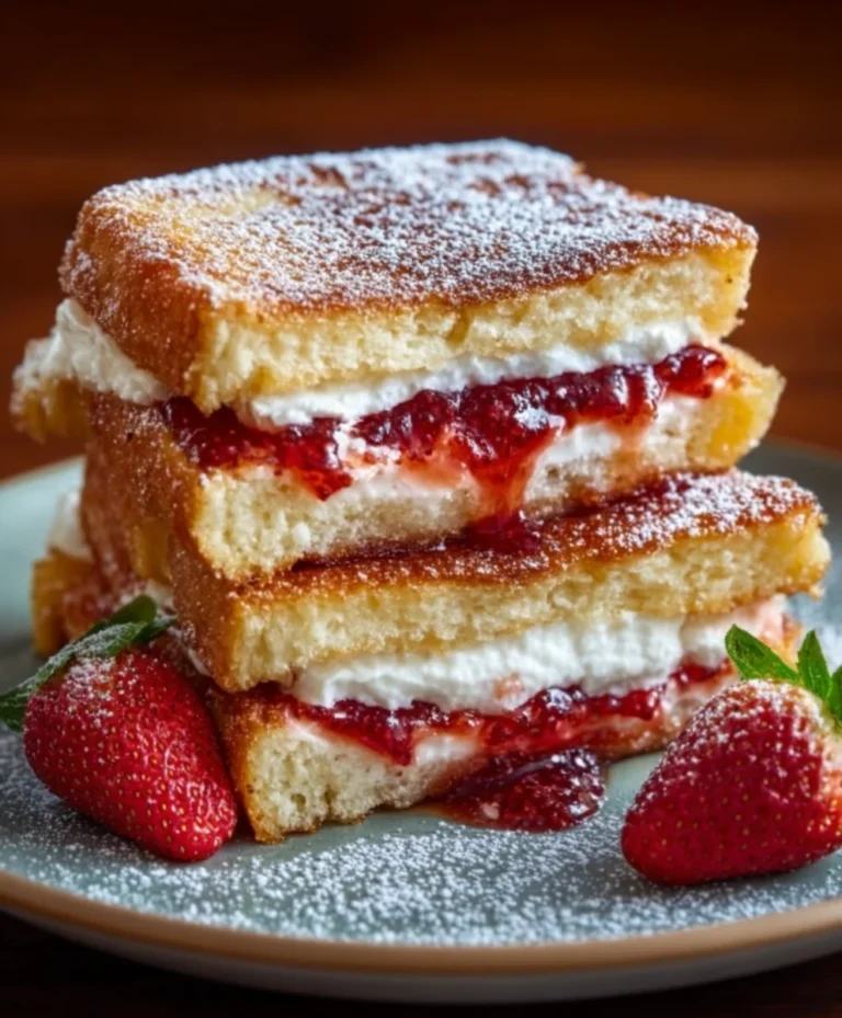 Fried Strawberry Cheesecake Sandwiches-Sweet Treat